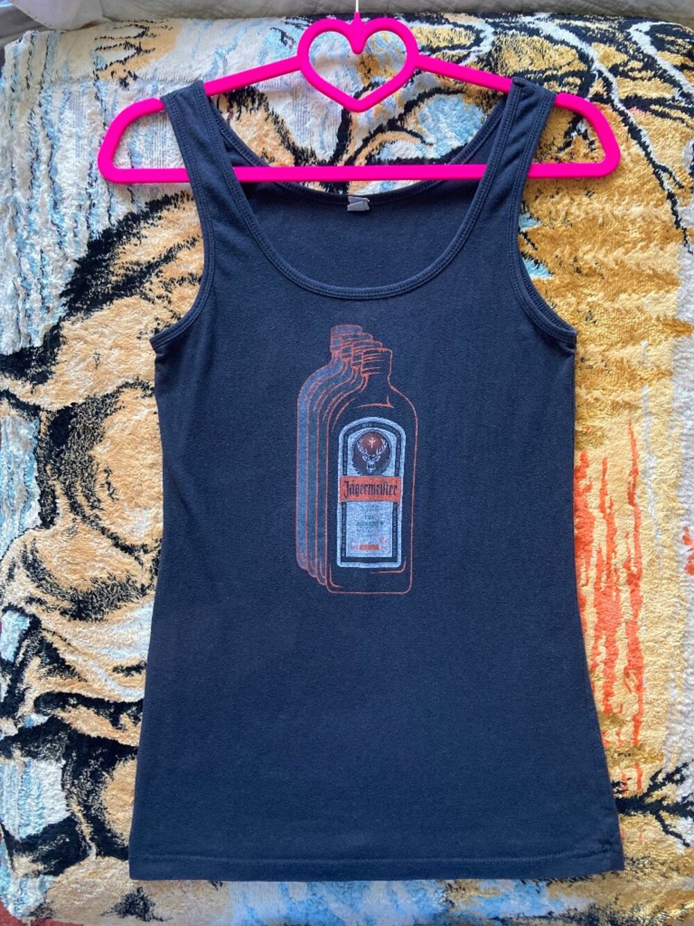 Y2K Inspired Jägermeister Retro 3D Echo Bottle Graphic Tank